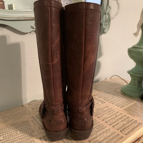 Ugg Boots Knee High Rosen Size 9 Fleece Lined - Picture 2 of 6